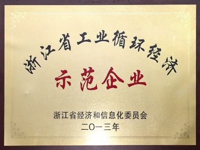 浙江省工業(yè)循環(huán)經濟示范企業(yè)